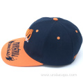 Snapback cap with embossed artwork